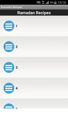 Ramadan Recipes android App screenshot 1